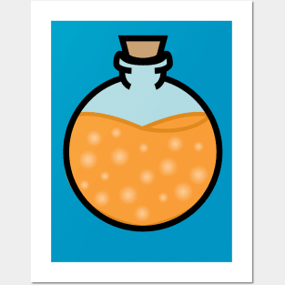 DIY Orange Potions/Poisons for Tabletop Board Games Posters and Art